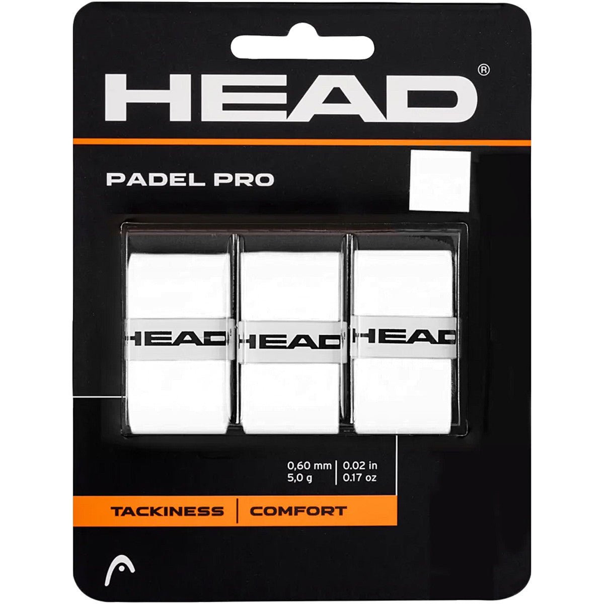 HEAD OVERGRIP Padel PRO Sima Fehér 3db - Padel 4 All