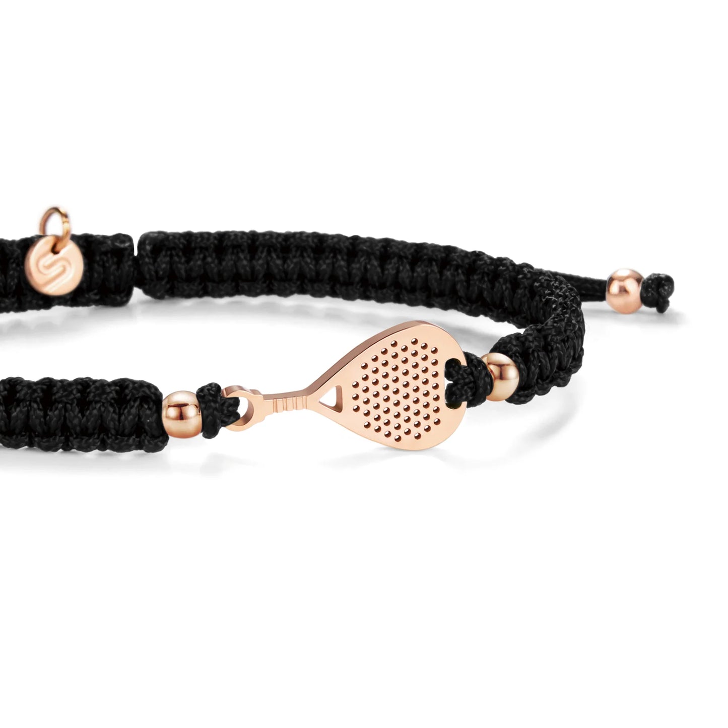 Sailbrace Rose Padel Fekete Fonott Karkötő