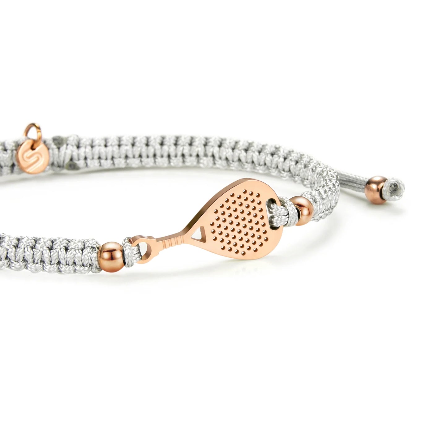 Sailbrace Rose Padel Szürke Fonott Karkötő