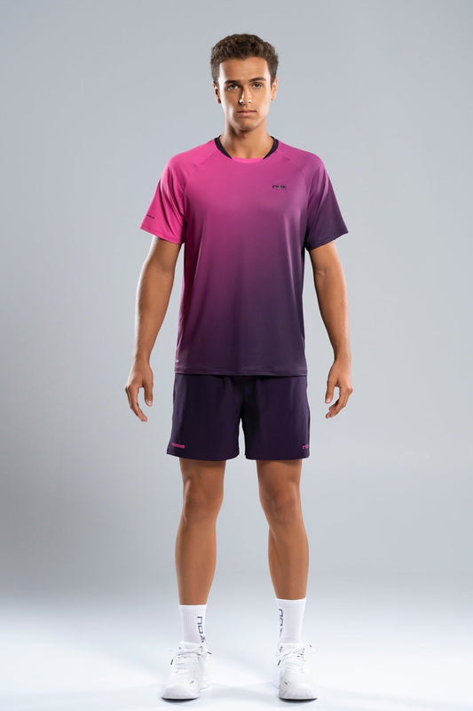 NOX PRO Férfi Póló - Blackberry Rose Degraded - Padel 4 All