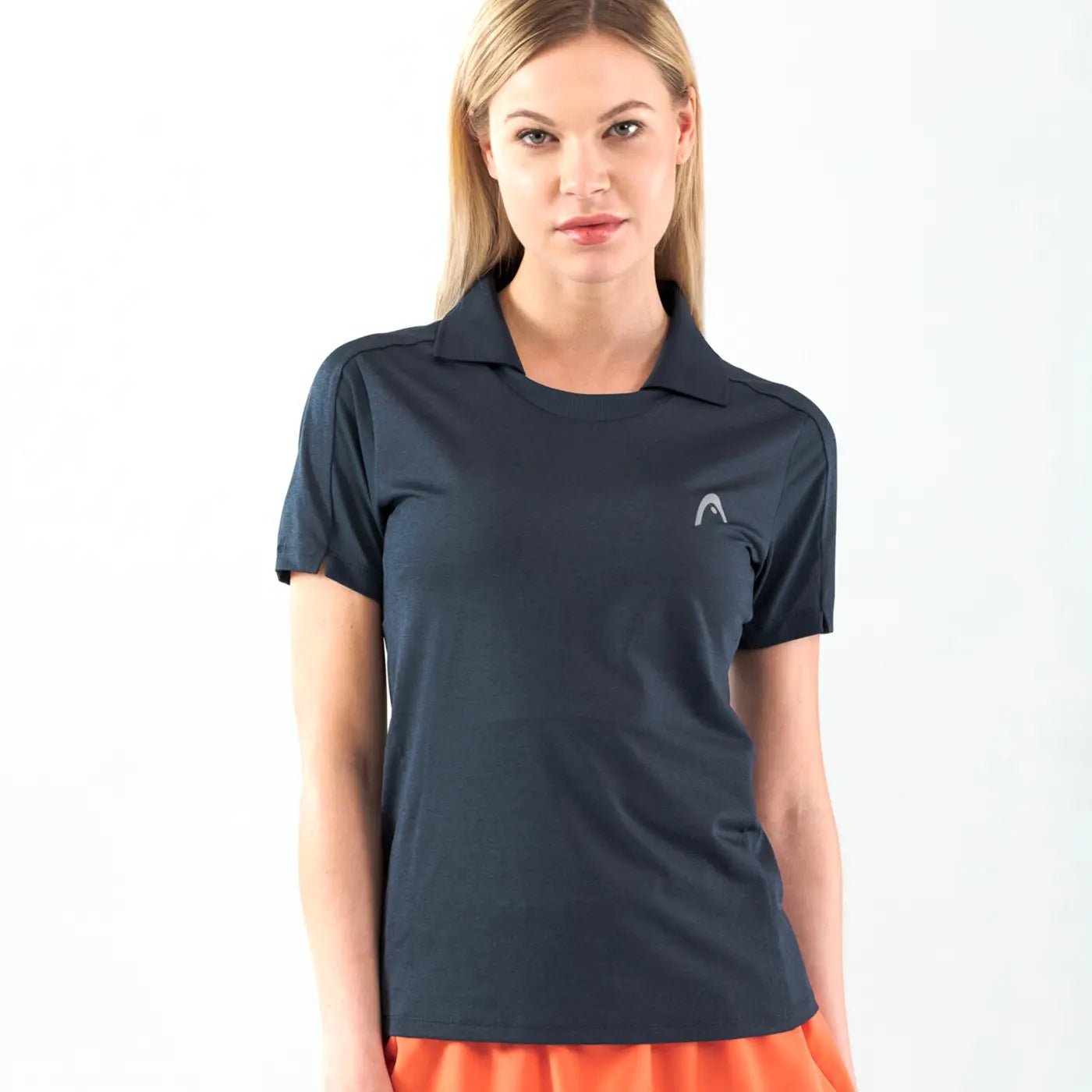 HEAD TECH Női Galléros Sportfelső - Navy - Padel 4 All
