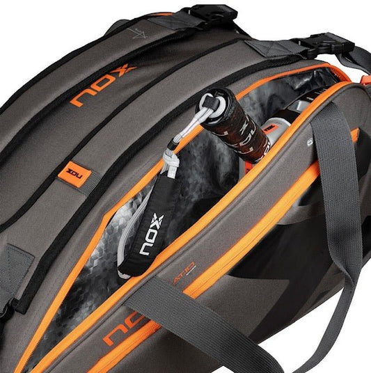 NOX AT10 TEAM Padel Sporttáska - Grey/Orange - Padel 4 All