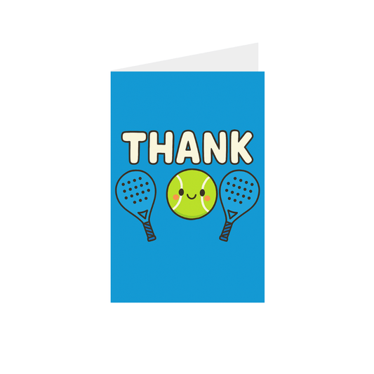 Padeles Ajándékkísérő Kártya Borítékkal - Thank You - Padel 4 All
