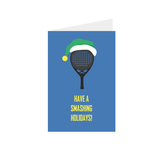 Padeles Ajándékkísérő Kártya Borítékkal - Have a Smashing Holidays! - Padel 4 All