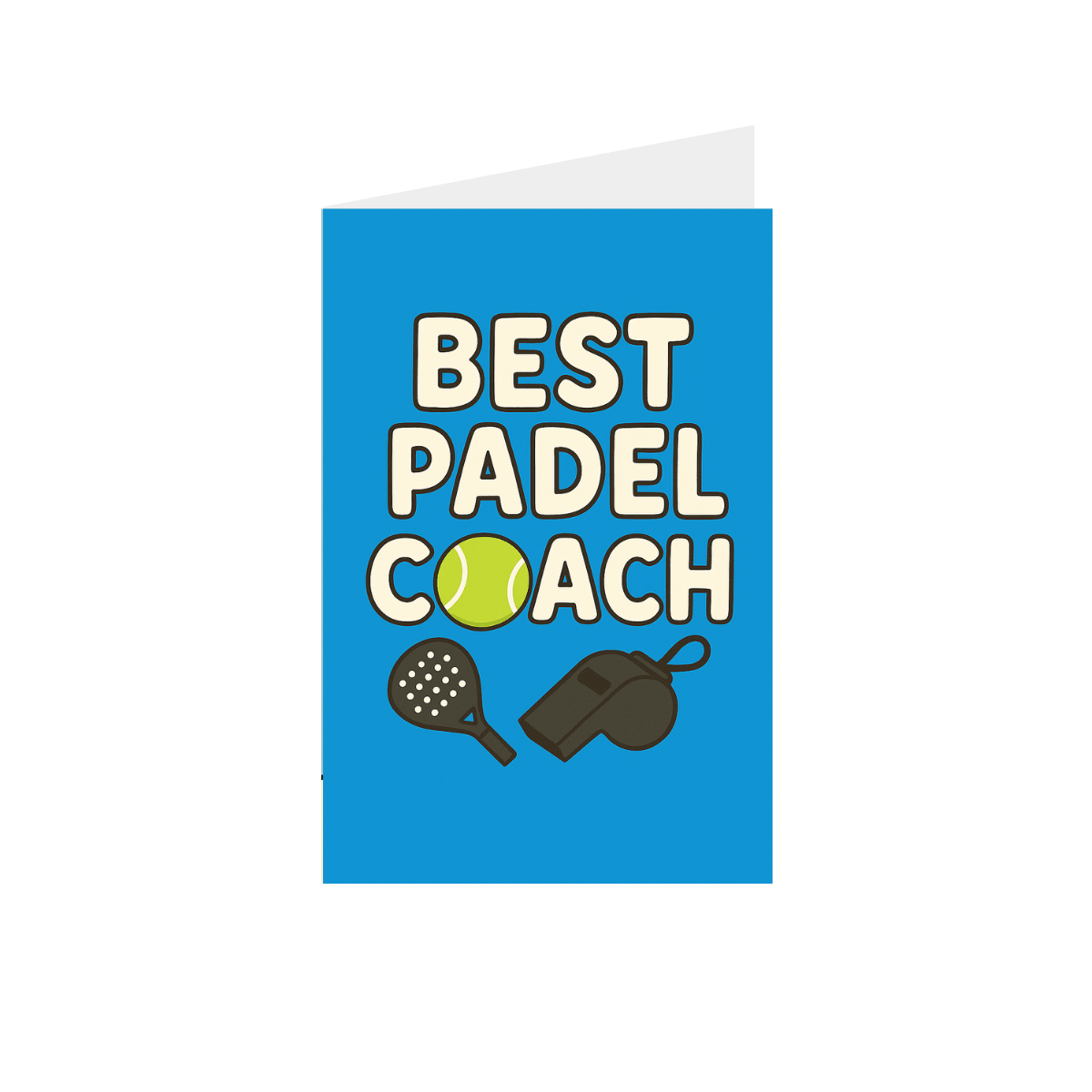 Padeles Ajándékkísérő Kártya Borítékkal - Padel Coach - Padel 4 All