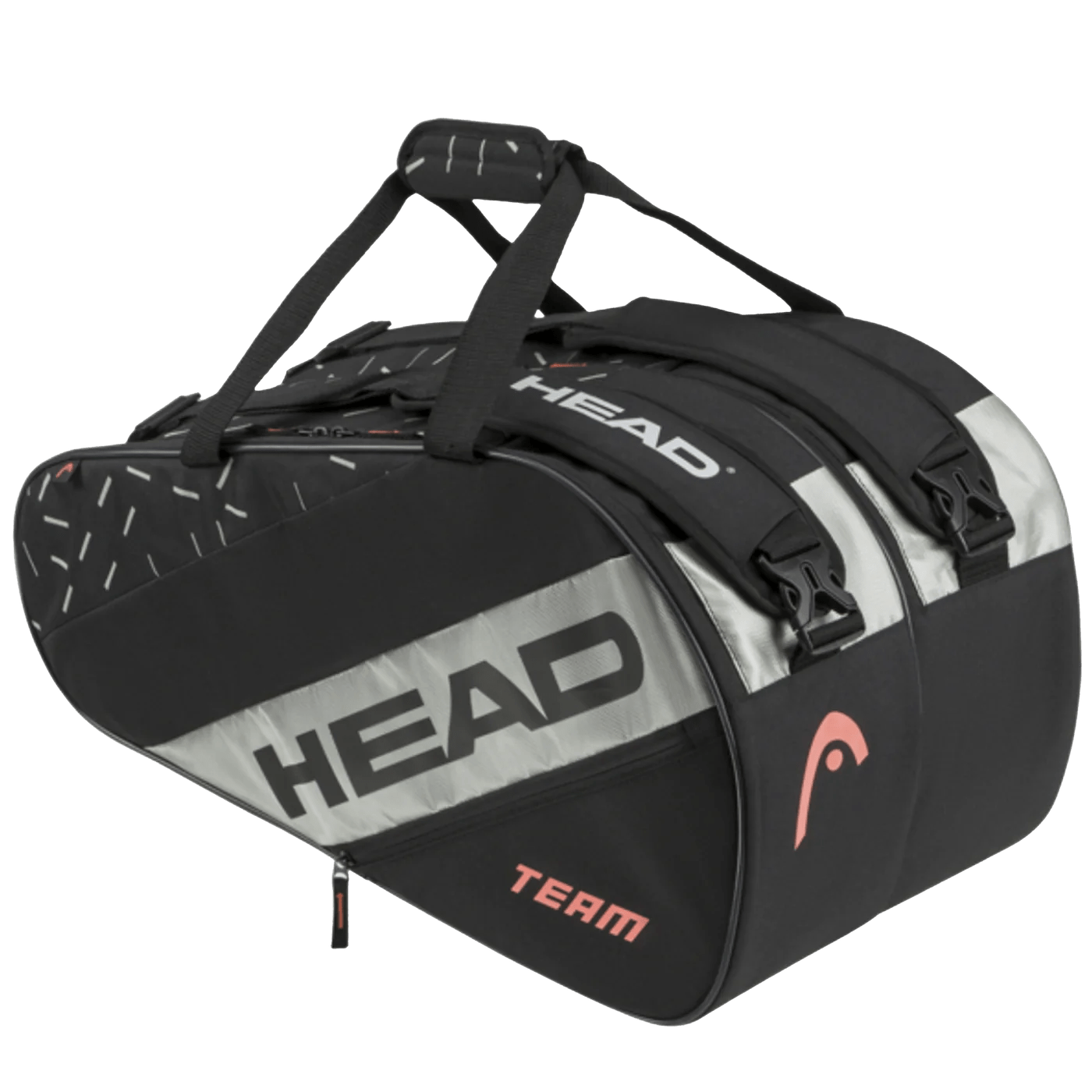 HEAD TEAM Padel Sporttáska - L FEKETE/NARANCS - Padel 4 All