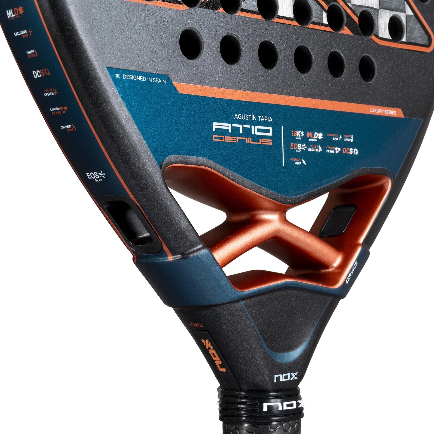 NOX AT10 Luxury GENIUS ATTACK 18K Alum 2025 Padel Ütő - Padel 4 All