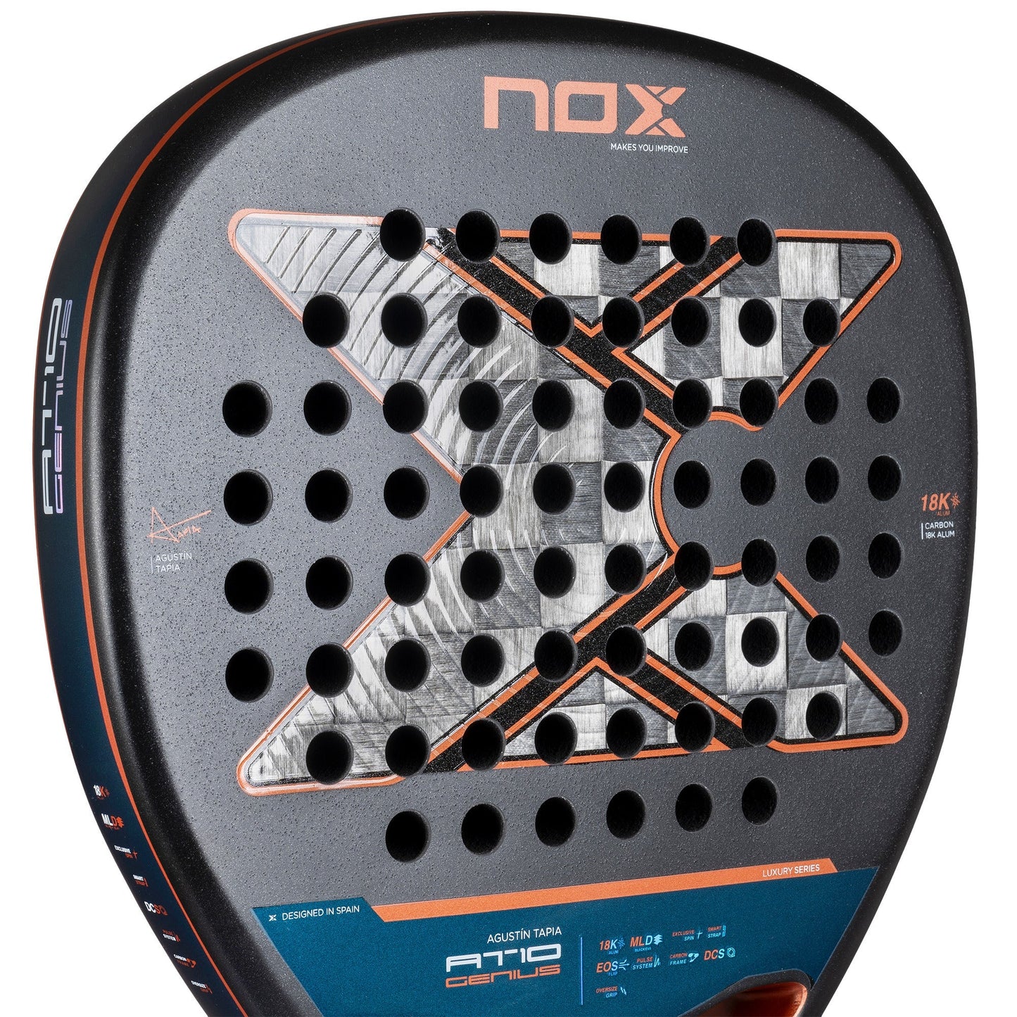 NOX AT10 Luxury GENIUS ATTACK 18K Alum 2025 Padel Ütő - Padel 4 All