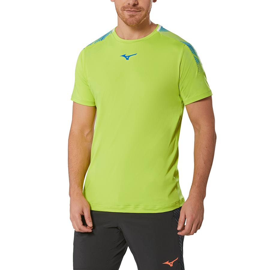MIZUNO Shadow Sport Póló - Acide Lime - Padel 4 All