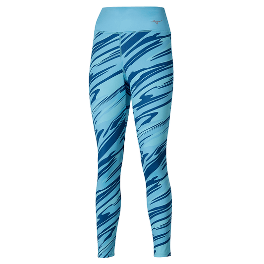 MIZUNO Printed Tight Női Sportnadrág - Kék - Padel 4 All