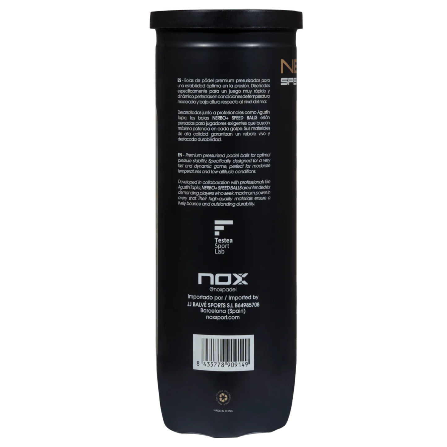 NOX NERBO+ Speed Padel Labda x3