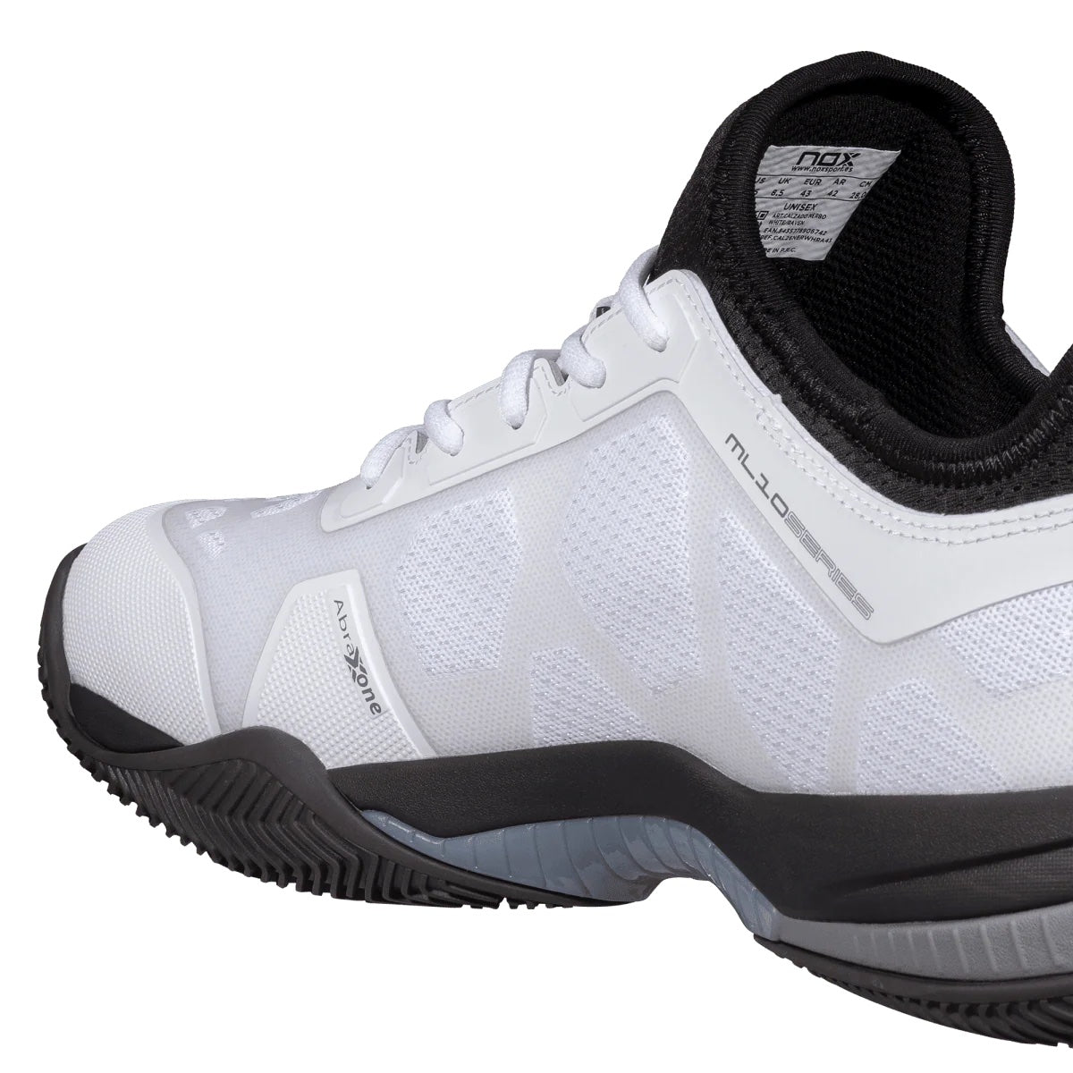 NOX NEBRO Padel Cipő - White/Raven - Padel 4 All