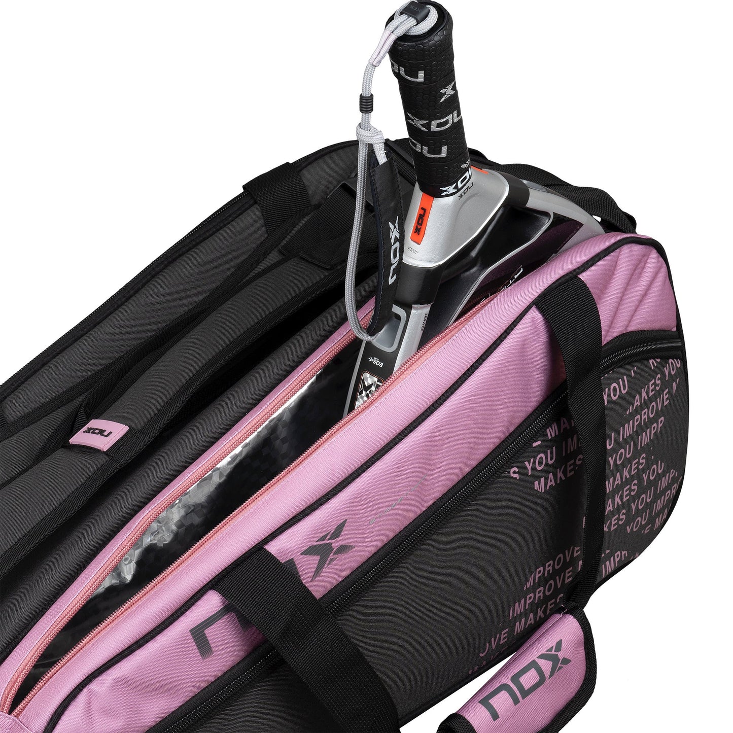 NOX STREET Series Padel Sporttáska - Grey/Pink - Padel 4 All