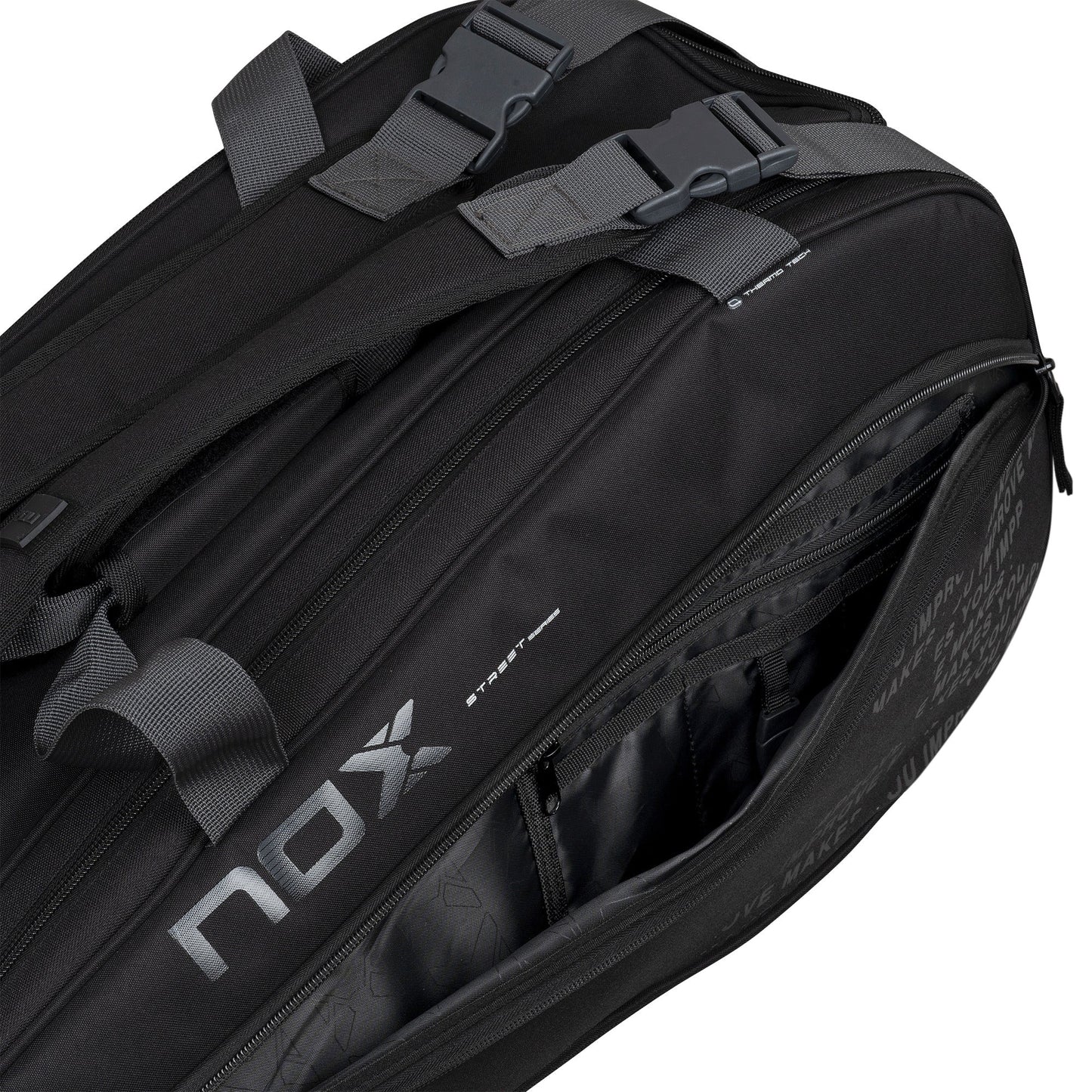 NOX STREET Series Padel Sporttáska - Black/Grey - Padel 4 All