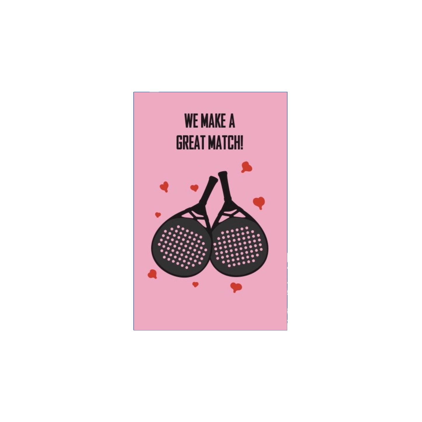 Padeles Ajándékkísérő Kártya - Great Match Pink - Padel 4 All