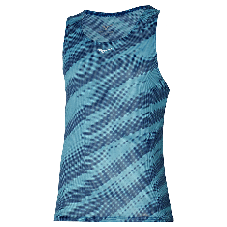 MIZUNO DAF Graphic Trikó - Blue Ashes - Padel 4 All