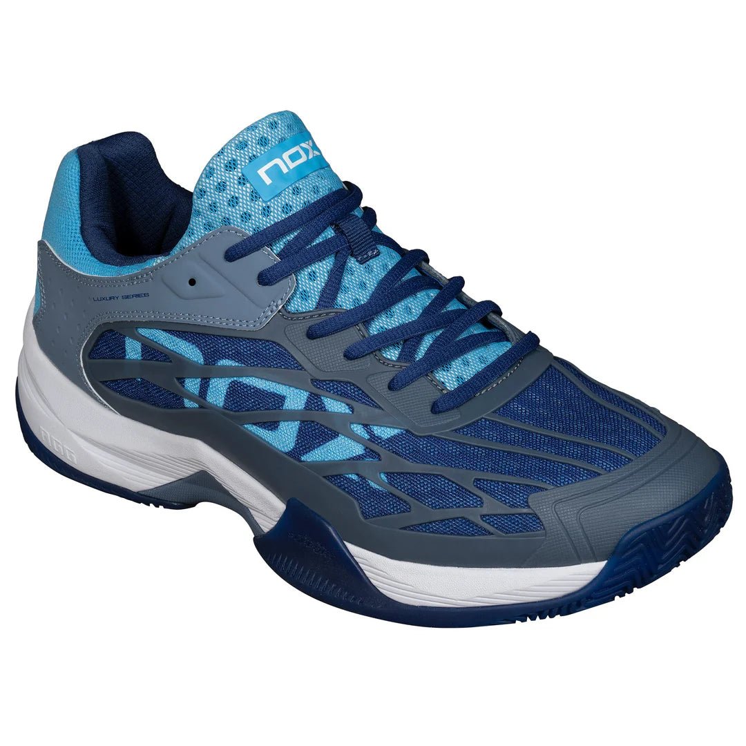 NOX AT10 LUX Padel Cipő - Stone/Bonnie Blue - Padel 4 All