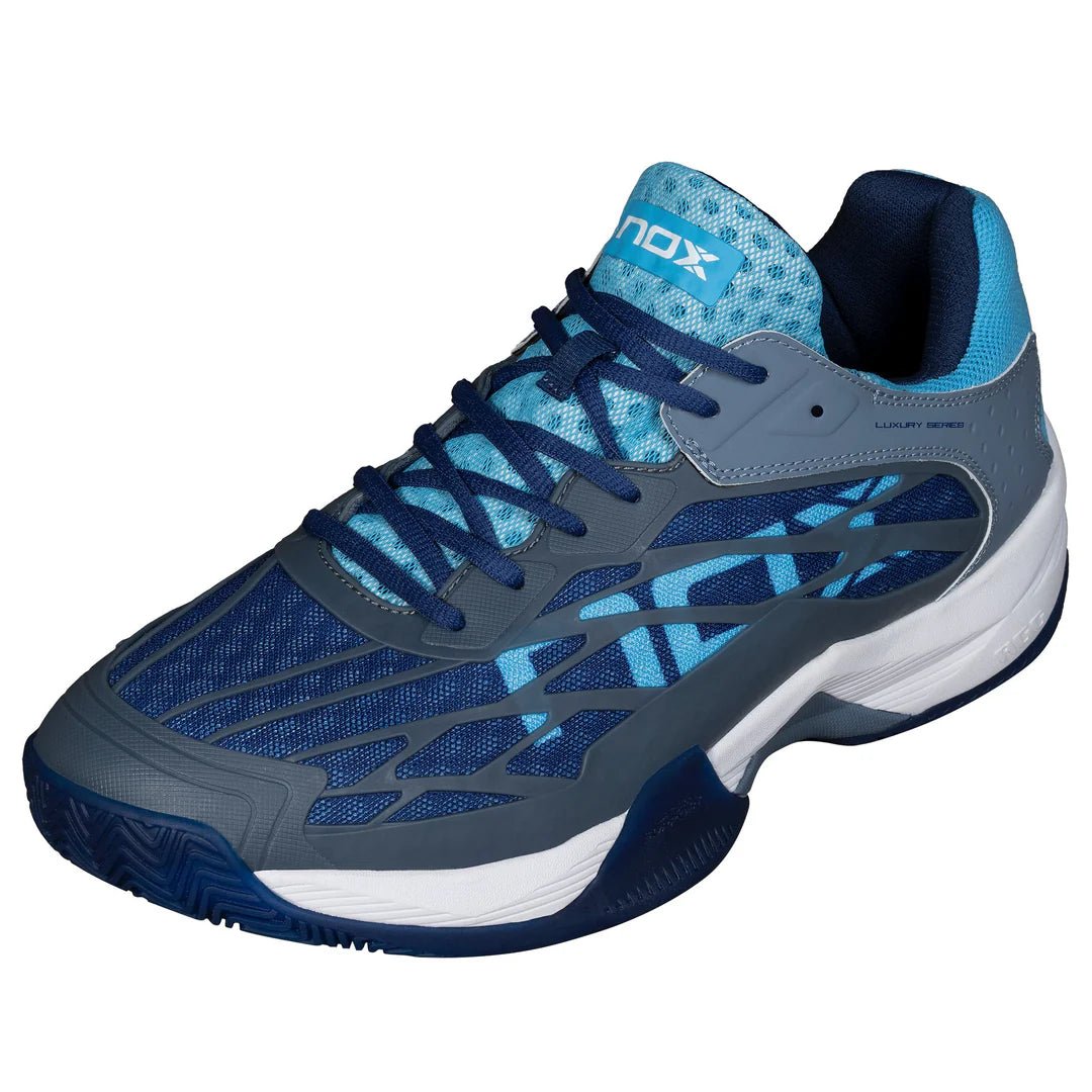 NOX AT10 LUX Padel Cipő - Stone/Bonnie Blue - Padel 4 All