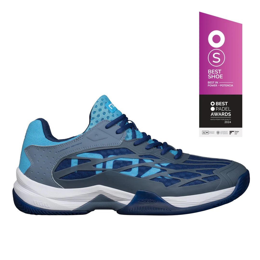 NOX AT10 LUX Padel Cipő - Stone/Bonnie Blue - Padel 4 All