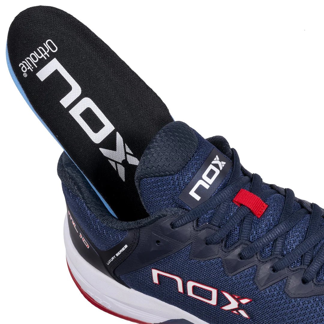 NOX ML10 HEXA Padel Cipő - Blue / Fiery Red - Padel 4 All