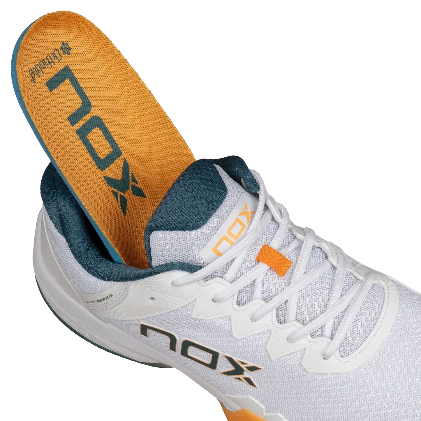 NOX ML10 HEXA Padel Cipő - White/Apricot