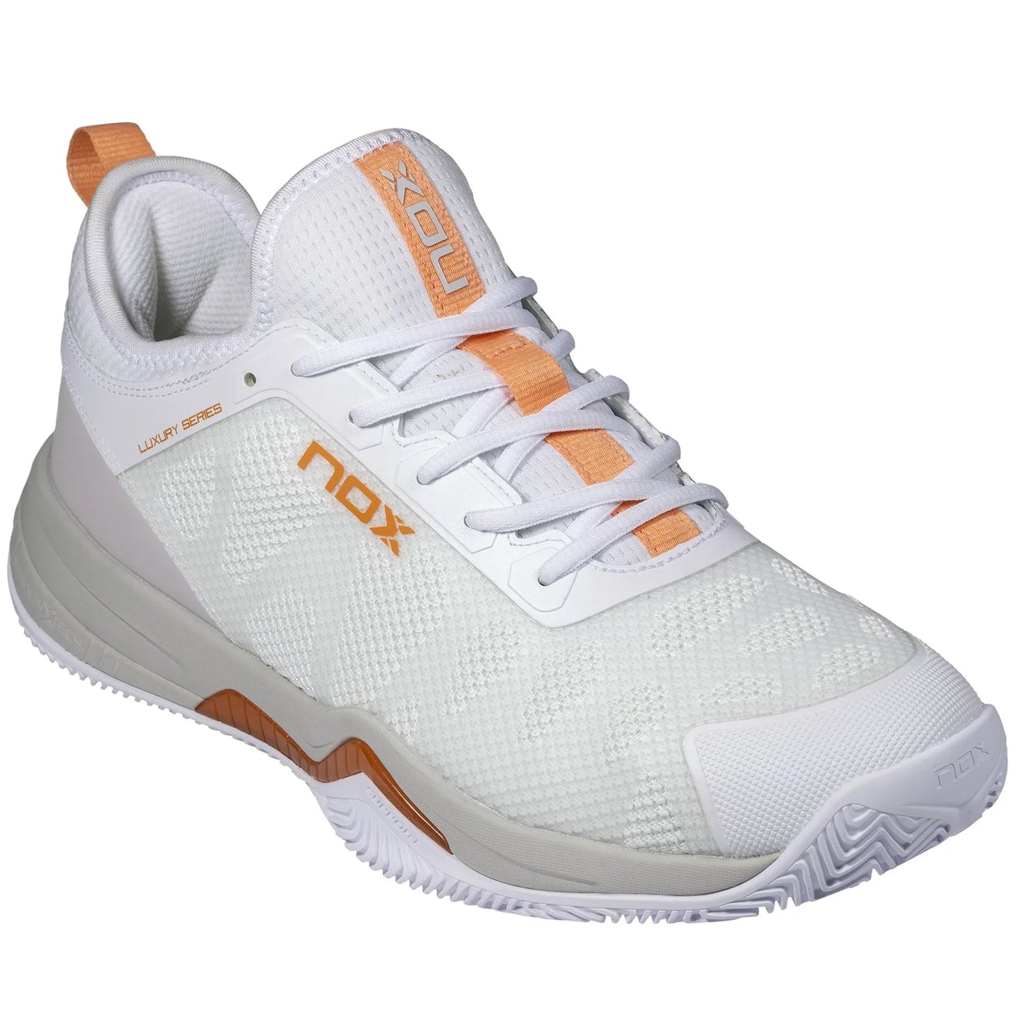 NOX NEBRO Padel Cipő - Fehér/Coral Gold - Padel 4 All
