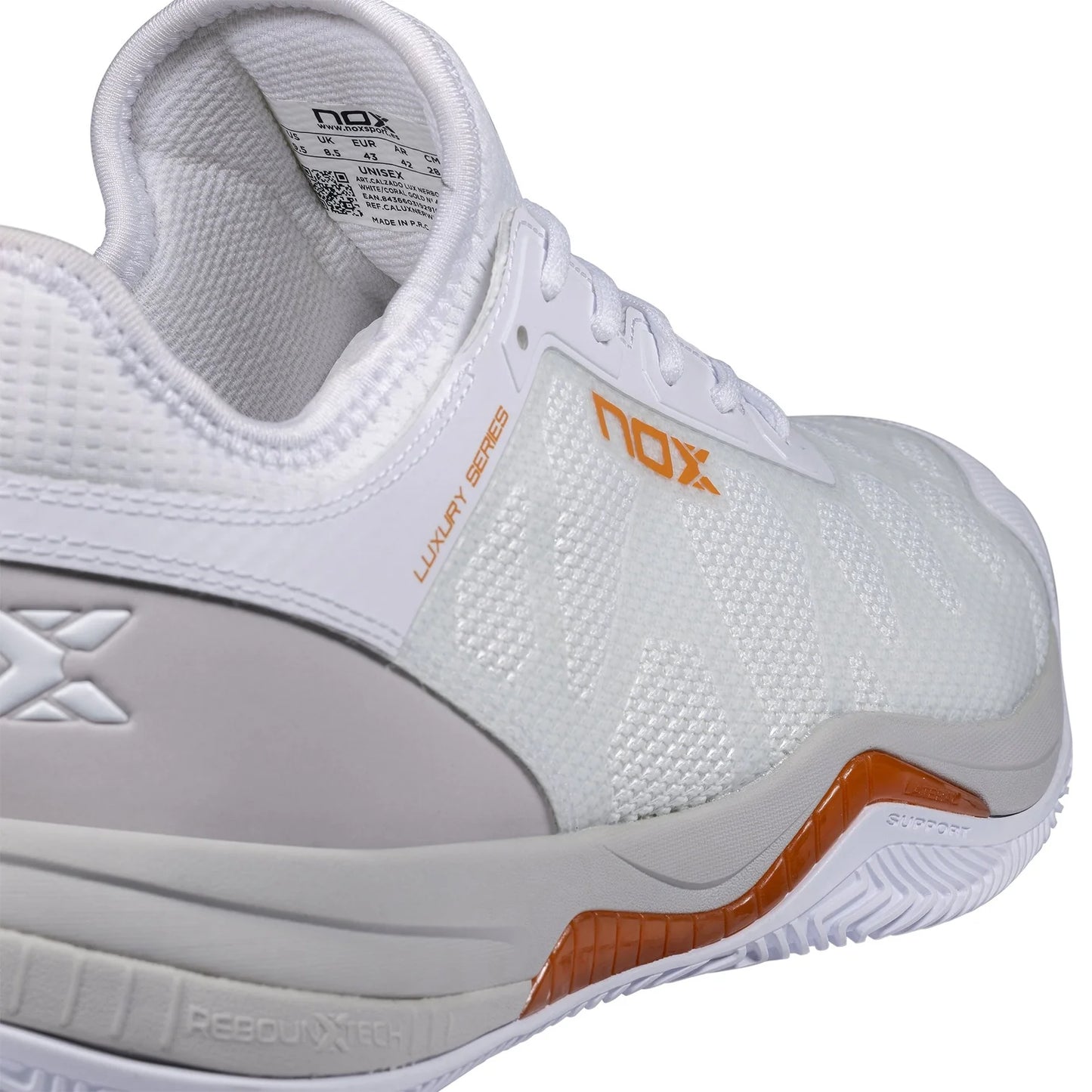 NOX NEBRO Padel Cipő - Fehér/Coral Gold - Padel 4 All