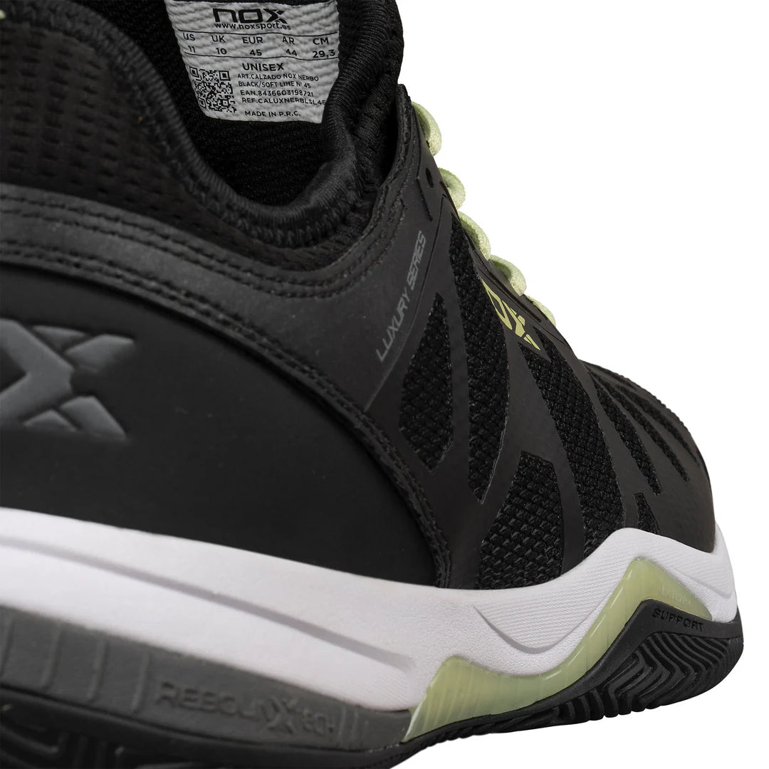 NOX NEBRO Padel Cipő - Fekete/Soft Lime - Padel 4 All