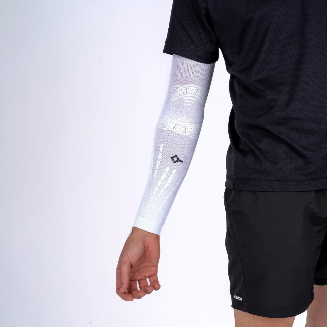 FLOKY No-Strain Evolution Kompressziós Kar sleeve - Fehér - 1 db