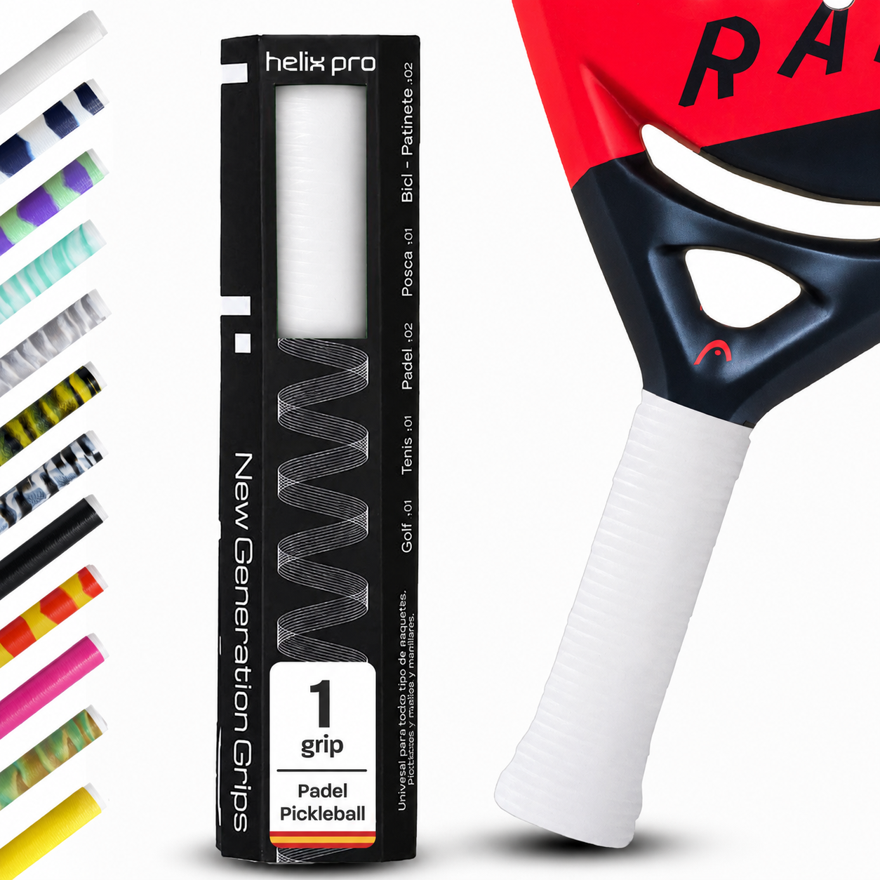 Helix Pro Padel Overgrip - Fehér