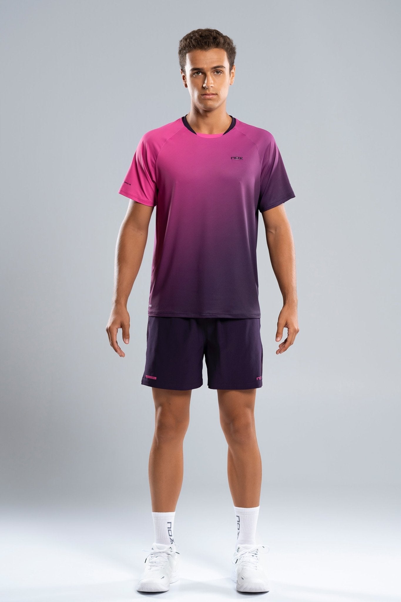 NOX PRO Férfi Póló - Blackberry Rose Degraded - Padel 4 All