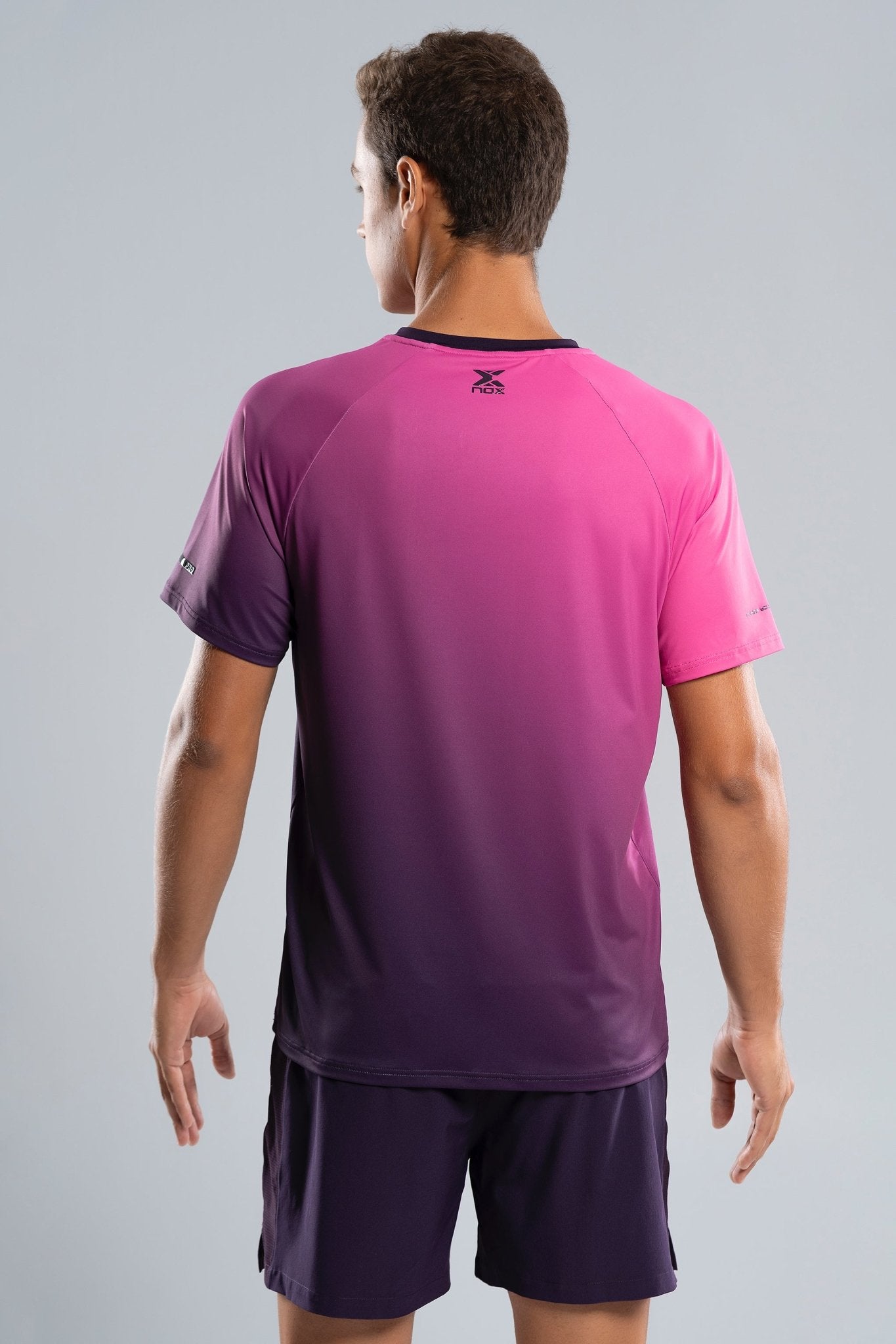 NOX PRO Férfi Póló - Blackberry Rose Degraded - Padel 4 All