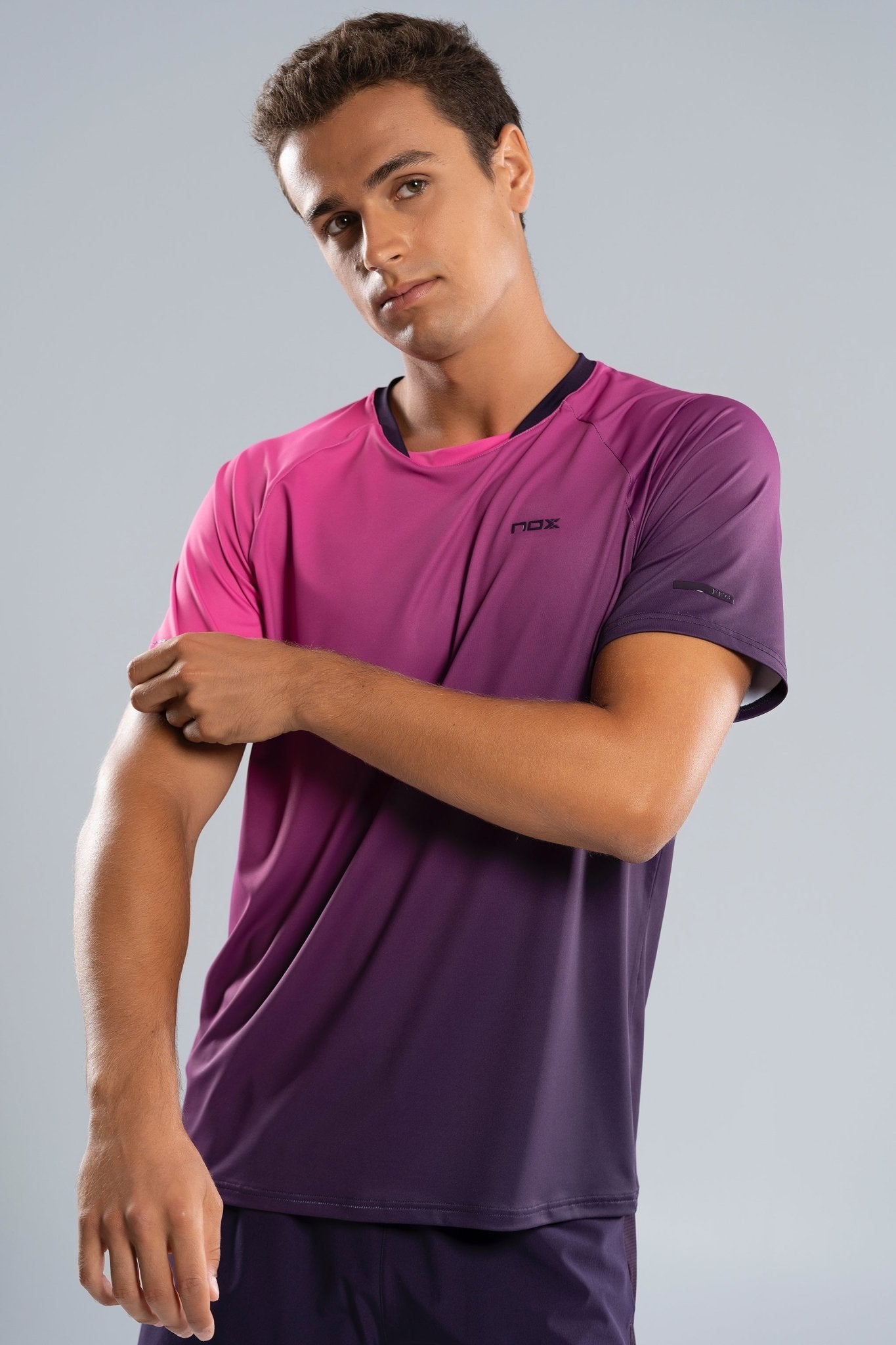 NOX PRO Férfi Póló - Blackberry Rose Degraded - Padel 4 All
