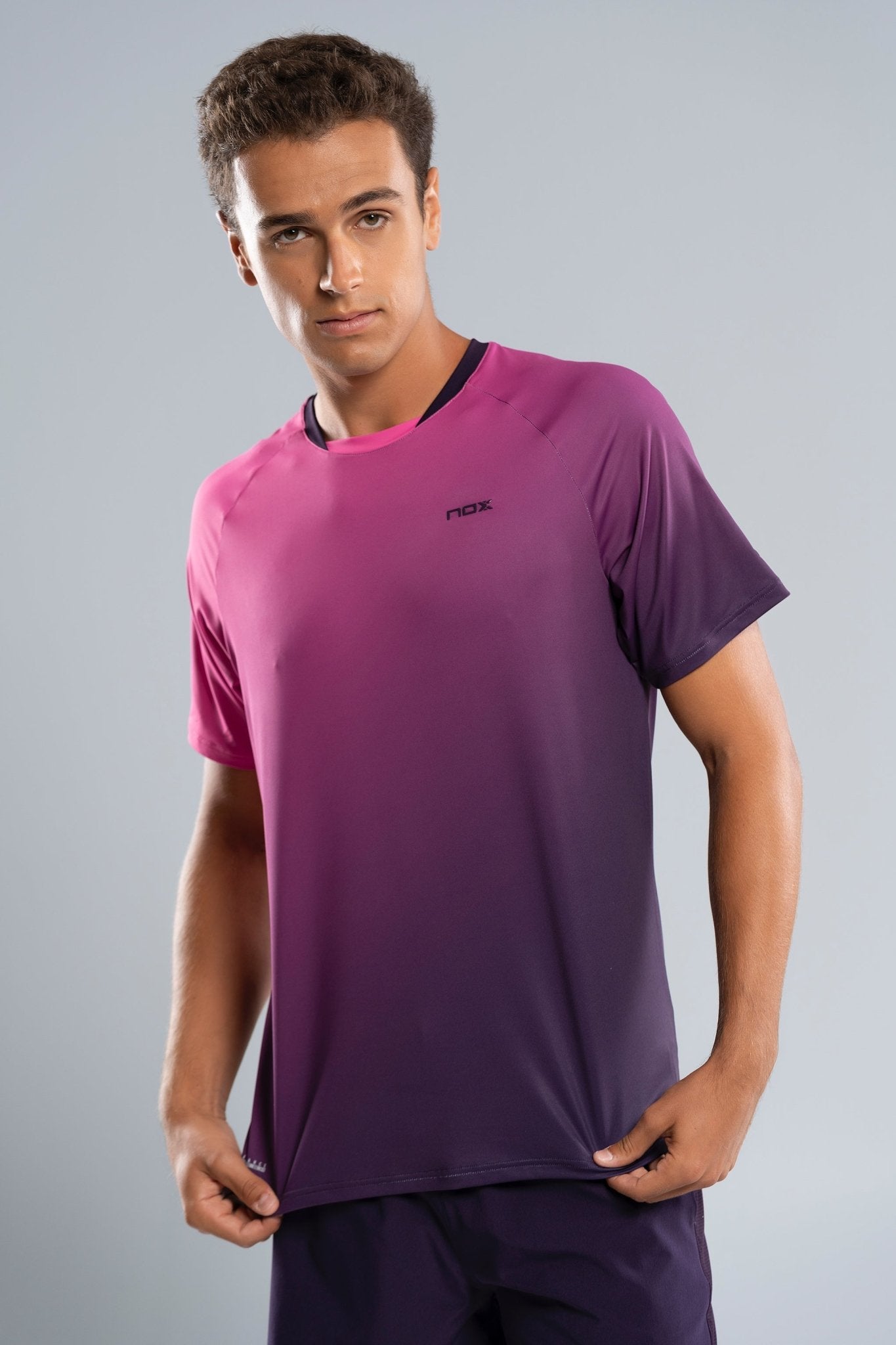 NOX PRO Férfi Póló - Blackberry Rose Degraded - Padel 4 All