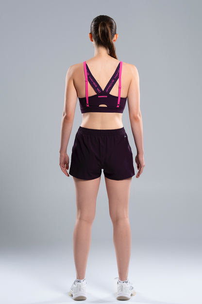 NOX Női Sportmelltartó - Deep Purple