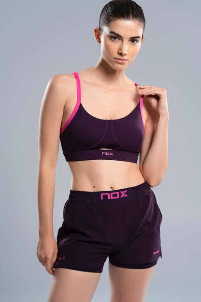 NOX Női Sportmelltartó - Deep Purple