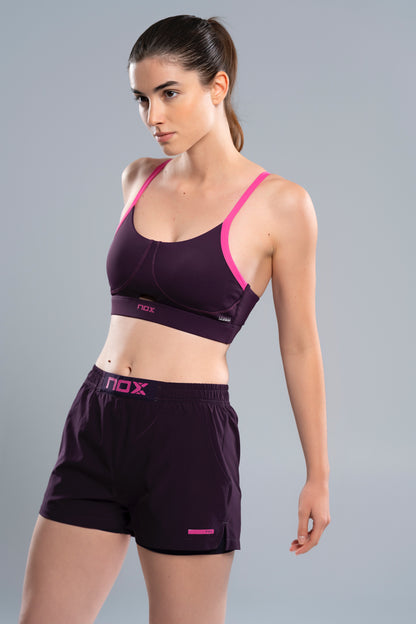 NOX Női Sportmelltartó - Deep Purple
