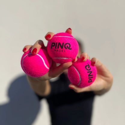 PINQ Padel Labda 3db-os - pink színű
