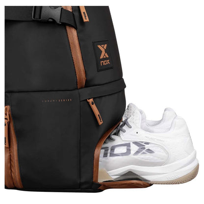 NOX LUXURY OPEN Padel Hátizsák - Black/Brown