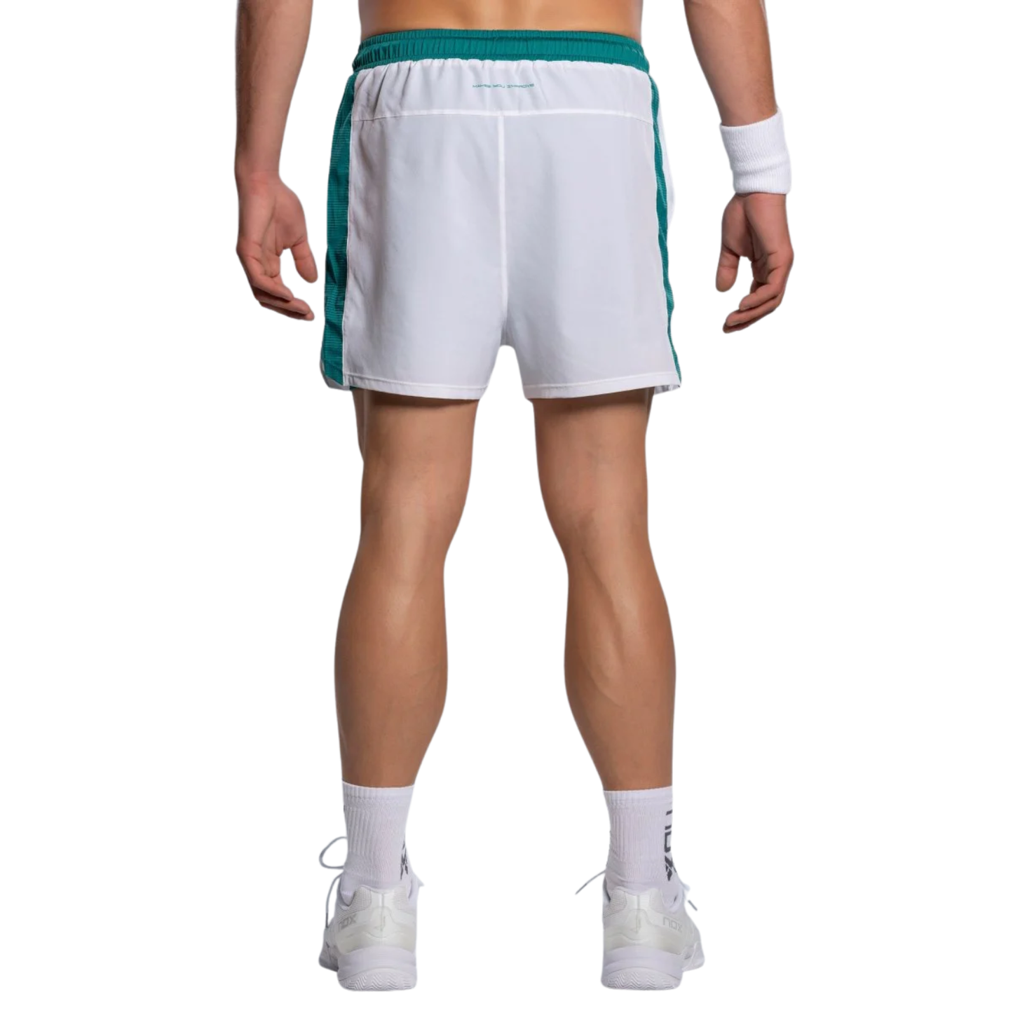 NOX PRO Férfi Sport Short - White/Ivy Green
