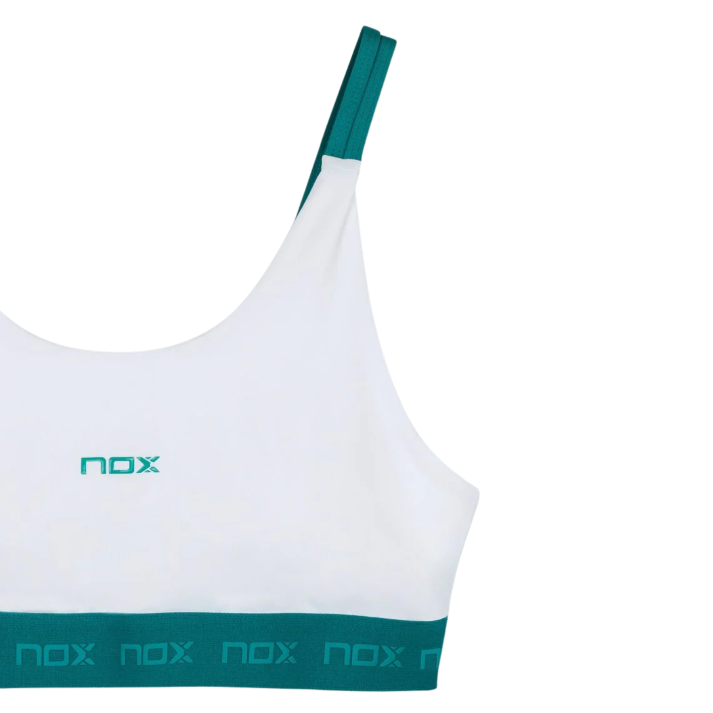NOX PRO Női Sportmelltartó - White/Ivy Green