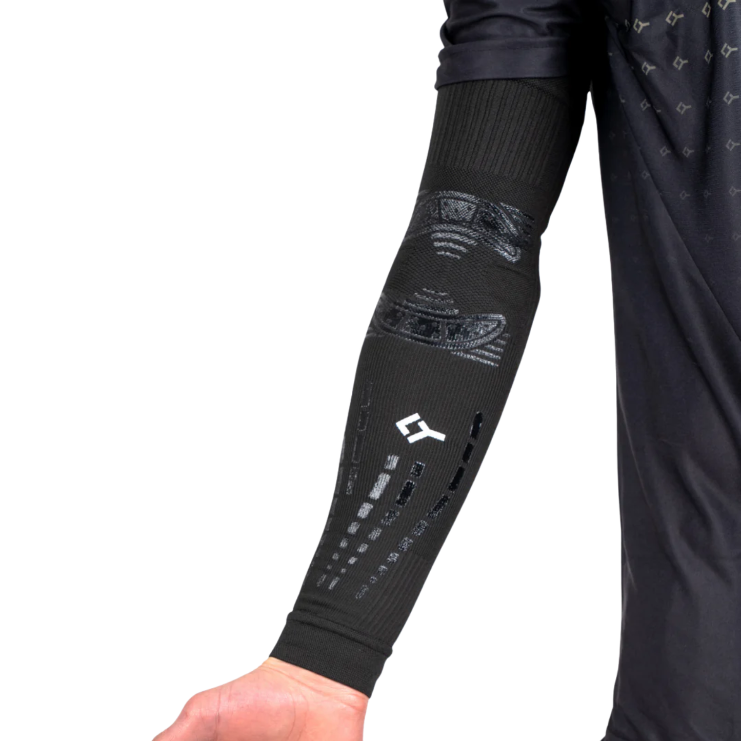FLOKY No-Strain Evolution Kompressziós Kar sleeve - Fekete - 1 db