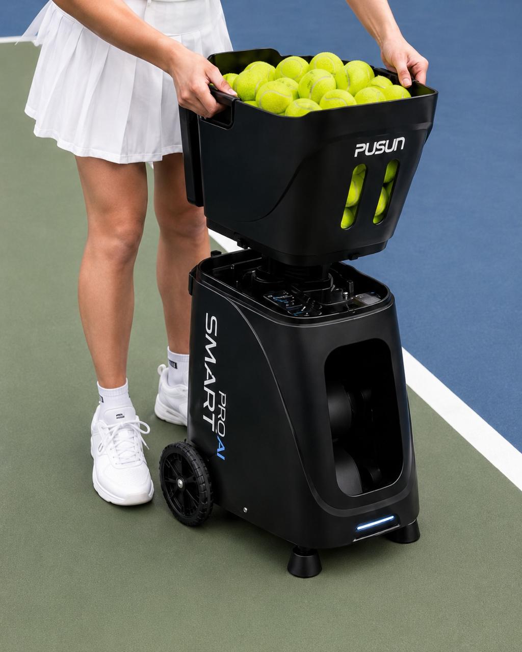 PUSUN Smart Pro AI - padel és tenisz labda adogató