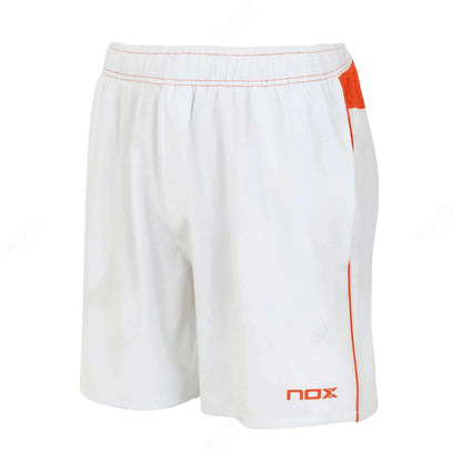 NOX TEAM Férfi Sport Short - Fehér Narancs