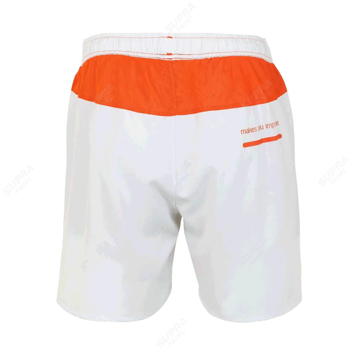 NOX TEAM Férfi Sport Short - Fehér Narancs