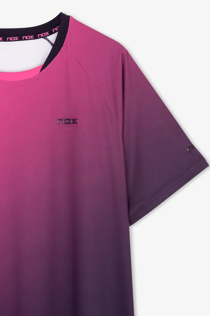 NOX PRO Férfi Póló - Blackberry Rose Degraded - Padel 4 All