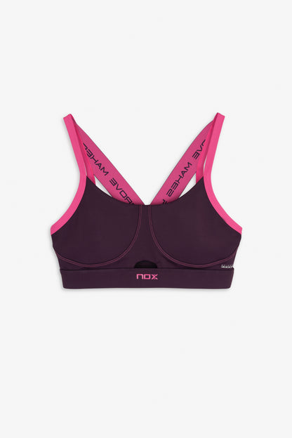 NOX Női Sportmelltartó - Deep Purple