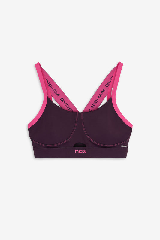 NOX Női Sportmelltartó - Deep Purple