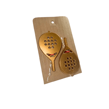 Padel Ütő Karácsonyfadísz - Arany/Bronz - 2db - Padel 4 All