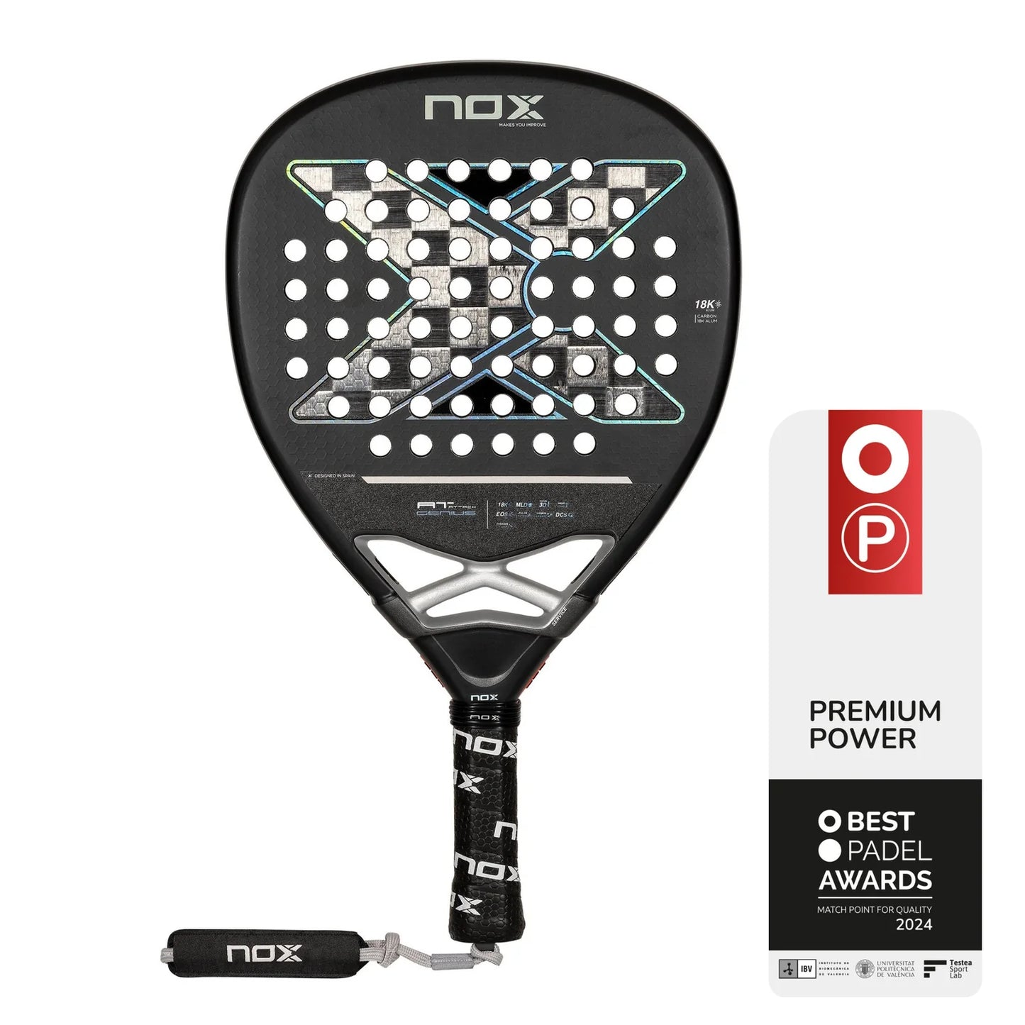 NOX AT ATTACK GENIUS LUXURY 18K BY AGUSTIN TAPIA 2024 Padel Ütő